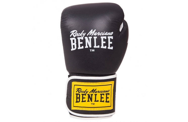 Перчатки боксерские Benlee TOUGH 12oz /Кожа /черные