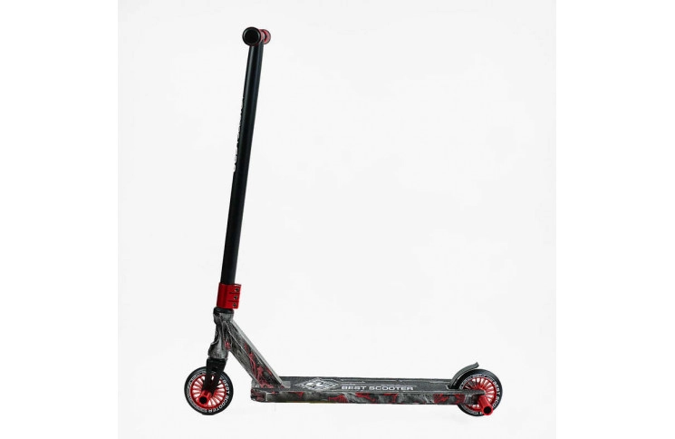 Самокат трюковых Best Scooter BS-99622 HIC-система, ПЕГИ, алюминий с принтами, колеса PU, d=110мм, руль – 60 см