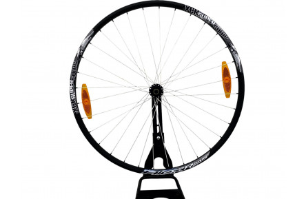Колесо переднее 28, обод AlexRims XCR Super COMP 622x18 FV, втулка DT-SWISS 240S, дисковые тормоза (Centerlock) под эксцентрик, 32 спицы (нержавейка) Белые
