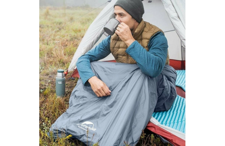 Спальник надлегкий Naturehike Summer LW180 NH21MSD09 правий, (15°C), p-p XL,  коричневий