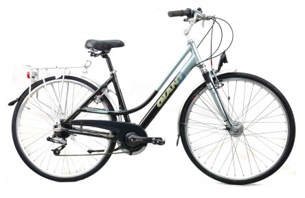Гібридний велосипед Giant Leader 28" XS чорно-бірюзовий Б/В