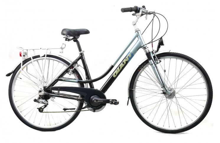 Гибридный велосипед Giant Leader 28" XS черно-бирюзовый Б/У