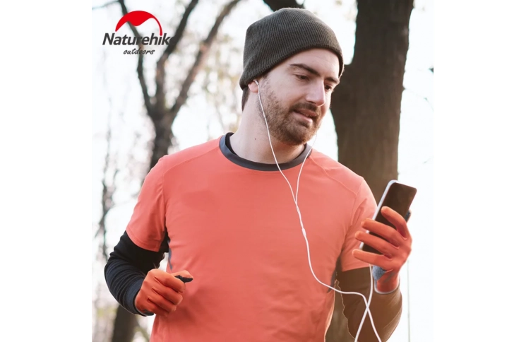 Рукавичкі нековзкі трикотажні Naturehike NH21FS035, розмір L, сірі