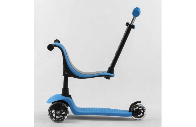 Самокат триколісний Best Scooter PL-422 колеса PU зі світлом, сидіння, батьківська ручка